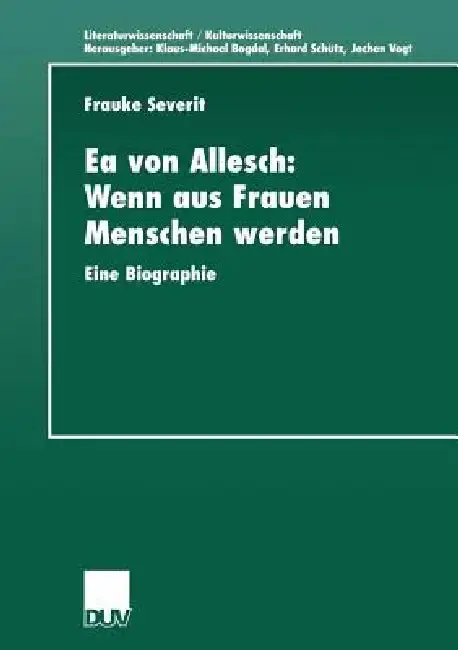Cover of EA Von Allesch