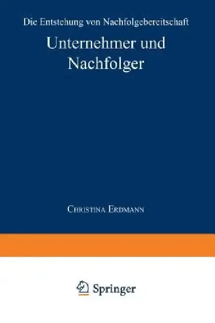 Cover of Unternehmer Und Nachfolger
