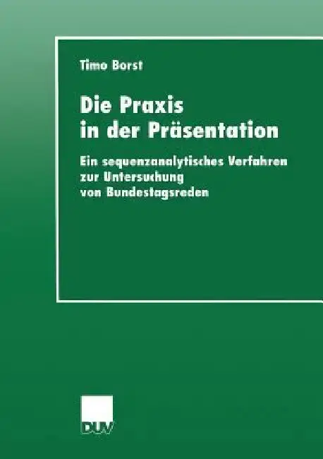 Cover of Die PRAXIS in Der Präsentation