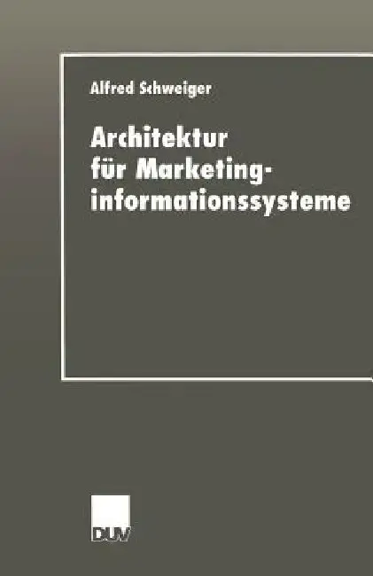 Cover of Architektur Für Marketinginformationssysteme