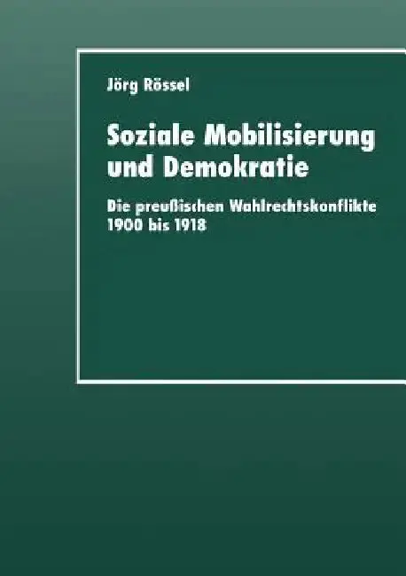 Cover of Soziale Mobilisierung Und Demokratie