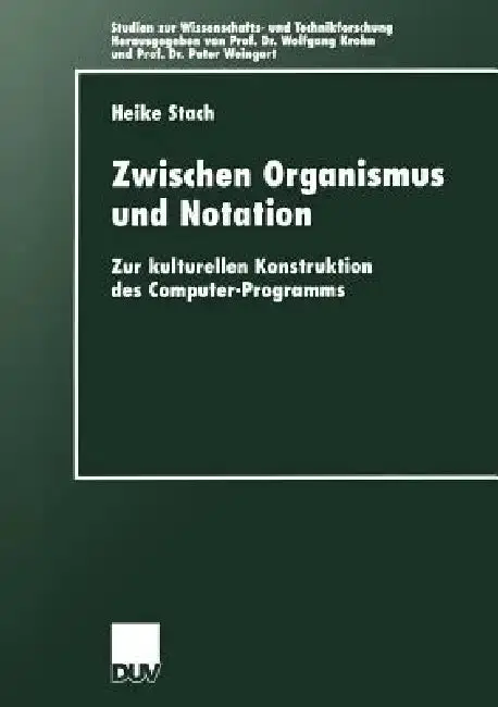 Cover of Zwischen Organismus Und Notation