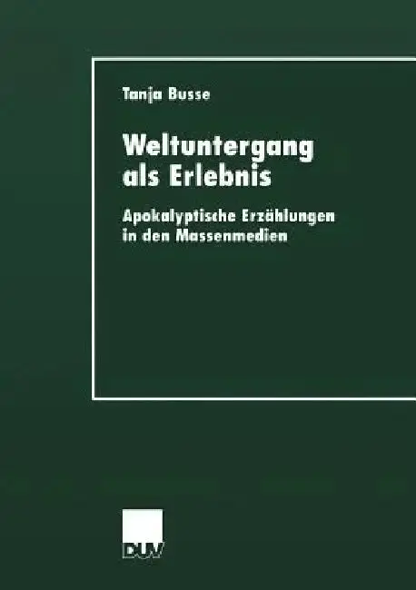 Cover of Weltuntergang ALS Erlebnis