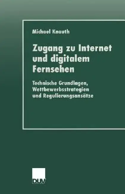 Cover of Zugang Zu Internet Und Digitalem Fernsehen