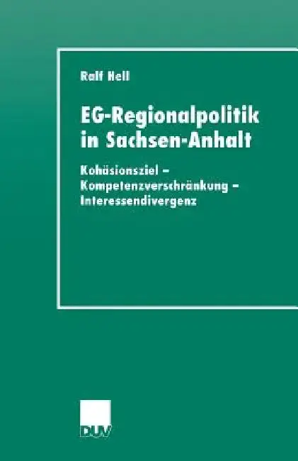 Cover of Eg-Regionalpolitik in Sachsen-Anhalt
