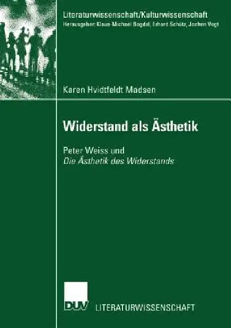 Cover of Widerstand ALS Ästhetik