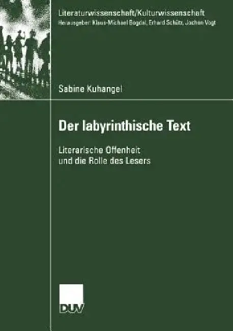 Cover of Der Iabyrinthische Text