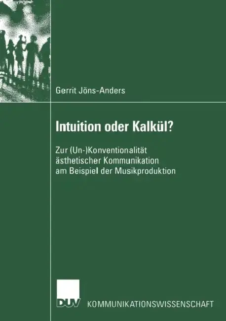 Cover of Intuition Oder Kalkül?
