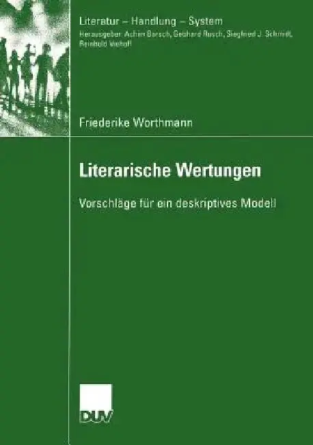 Cover of Literarische Wertungen