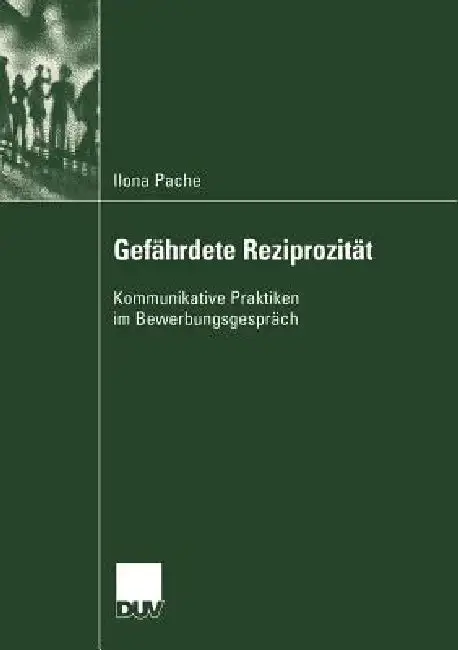 Cover of Gefährdete Reziprozität