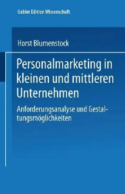 Cover of Personalmarketing in Kleinen Und Mittleren Unternehmen