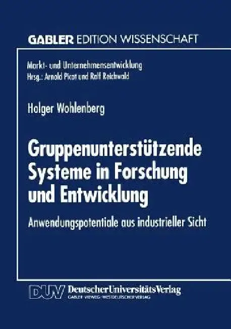 Cover of Gruppenunterstützende Systeme in Forschung Und Entwicklung