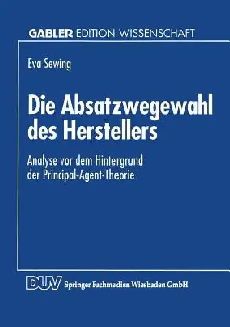 Cover of Die Absatzwegewahl Des Herstellers