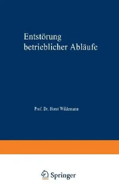 Cover of Entstörung Betrieblicher Abläufe