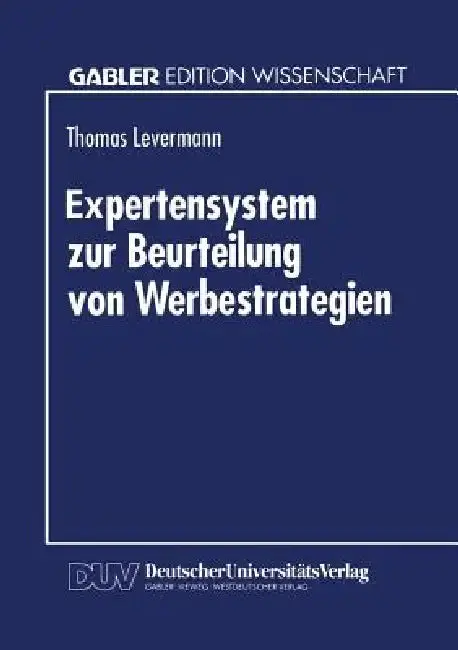 Cover of Expertensystem Zur Beurteilung Von Werbestrategien