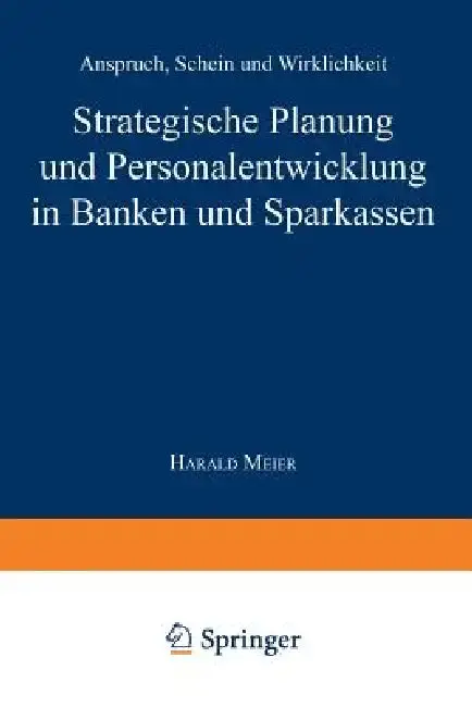 Cover of Strategische Planung Und Personalentwicklung in Banken Und Sparkassen