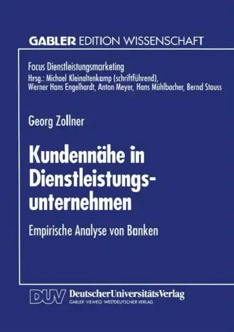 Cover of Kundennähe in Dienstleistungsunternehmen