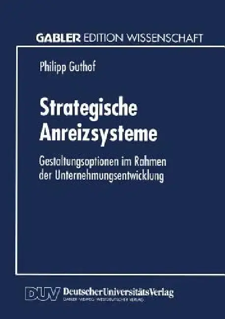 Cover of Strategische Anreizsysteme