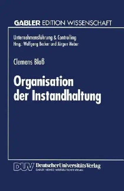 Cover of Organisation Der Instandhaltung