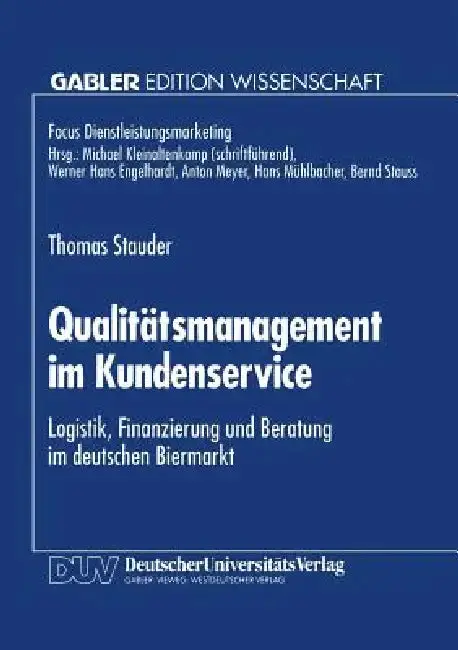Cover of Qualitätsmanagement Im Kundenservice