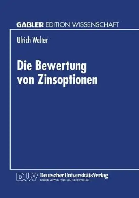 Cover of Die Bewertung Von Zinsoptionen