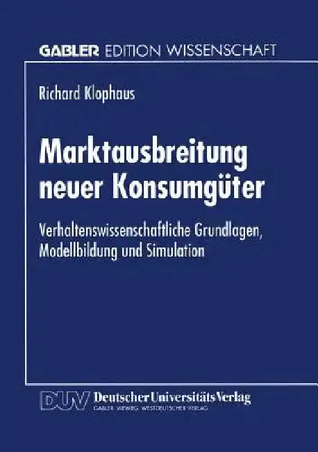 Cover of Marktausbreitung Neuer Konsumgüter