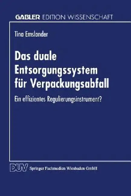 Cover of Das Duale Entsorgungssystem Für Verpackungsabfall