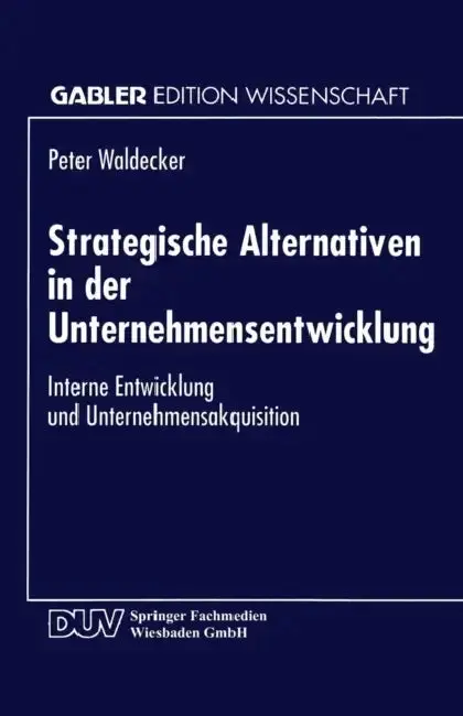 Cover of Strategische Alternativen in Der Unternehmensentwicklung