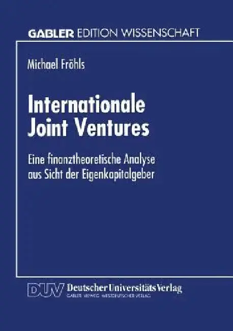 Cover of Internationale Joint Ventures