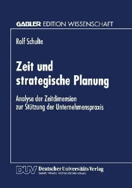 Cover of Zeit Und Strategische Planung