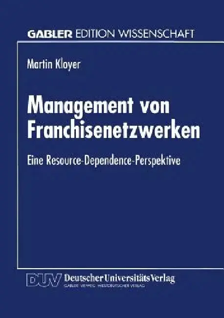 Cover of Management Von Franchisenetzwerken