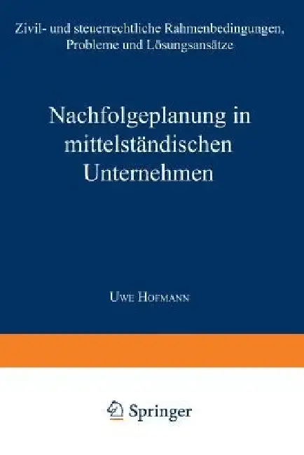 Cover of Nachfolgeplanung in Mittelständischen Unternehmen