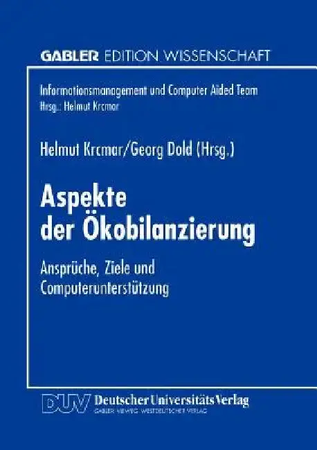 Cover of Aspekte Der Ökobilanzierung