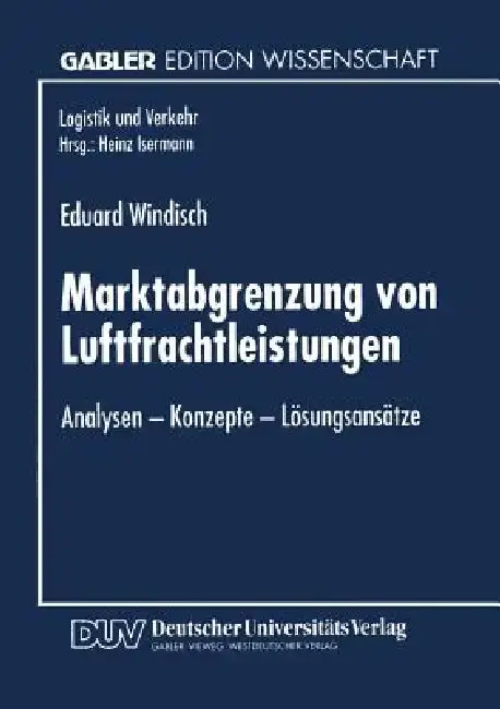 Cover of Marktabgrenzung Von Luftfrachtleistungen