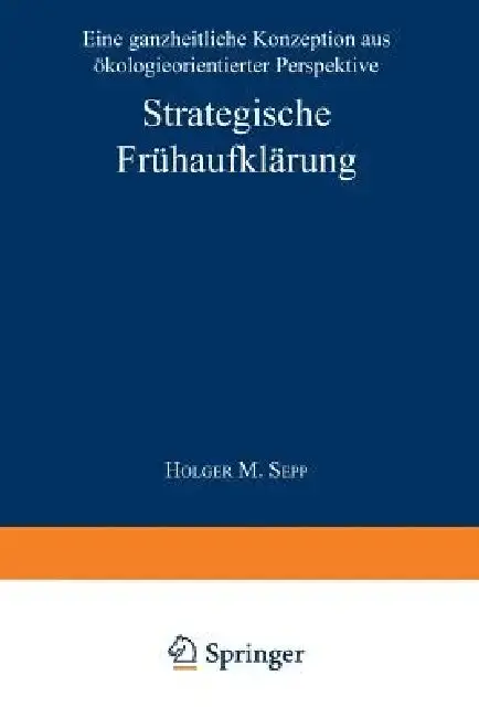 Cover of Strategische Frühaufklärung