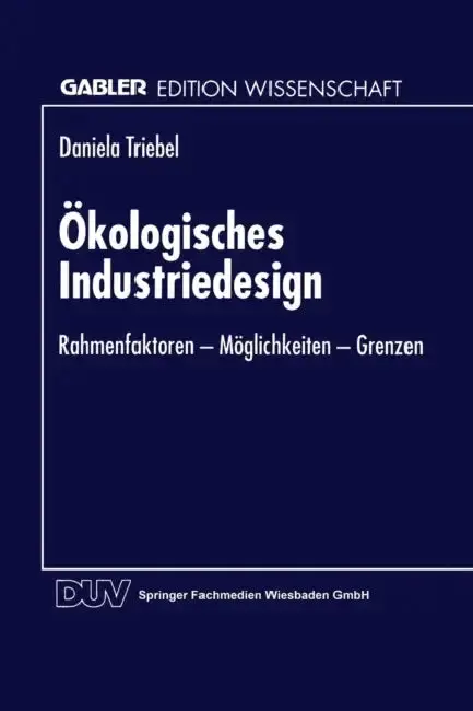Cover of Ökologisches Industriedesign