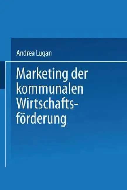 Cover of Marketing Der Kommunalen Wirtschaftsförderung