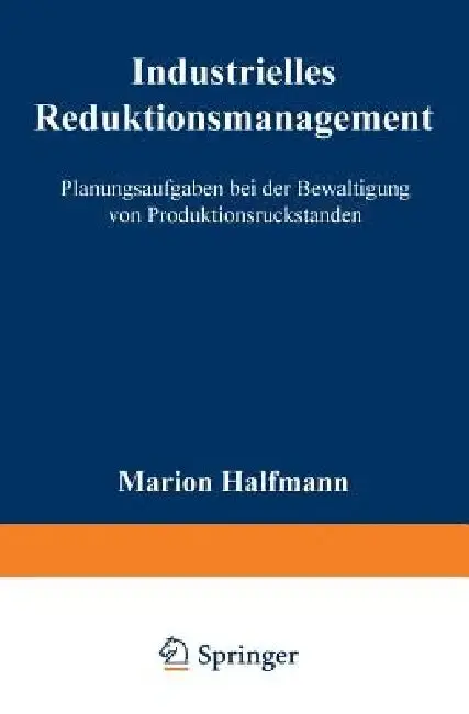 Cover of Industrielles Reduktionsmanagement