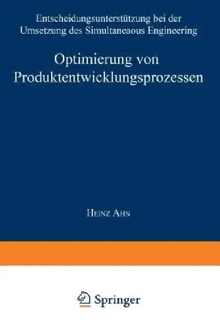 Cover of Optimierung Von Produktentwicklungsprozessen