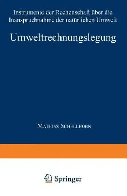 Cover of Umweltrechnungslegung