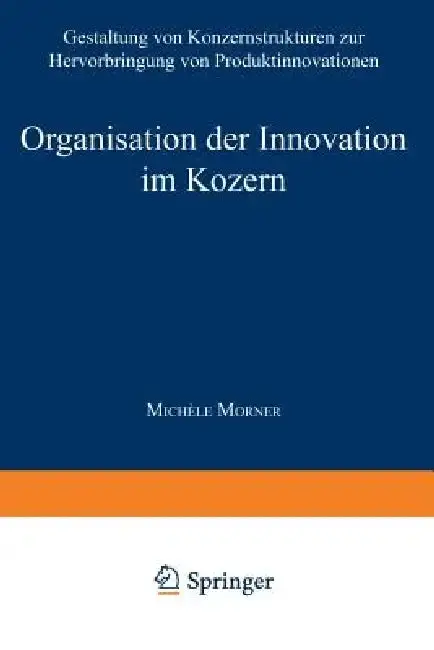 Cover of Organisation Der Innovation Im Konzern