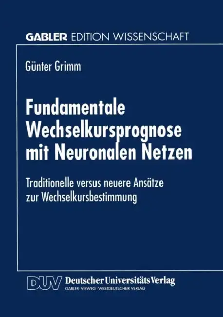 Cover of Fundamentale Wechselkursprognose Mit Neuronalen Netzen