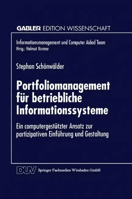 Cover of Portfoliomanagement Für Betriebliche Informationssysteme
