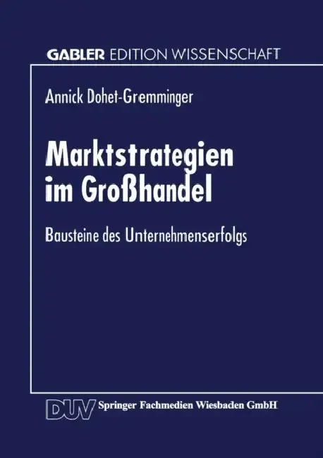Cover of Marktstrategien Im Großhandel