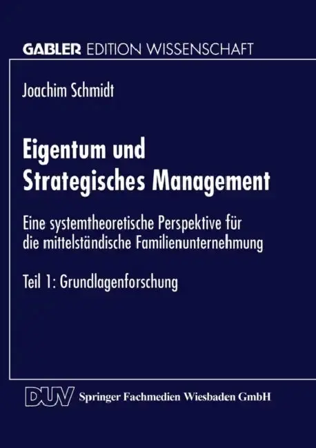 Cover of Eigentum Und Strategisches Management