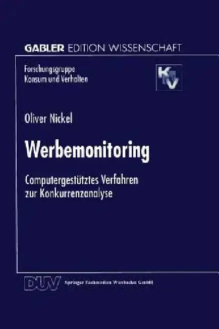 Cover of Werbemonitoring