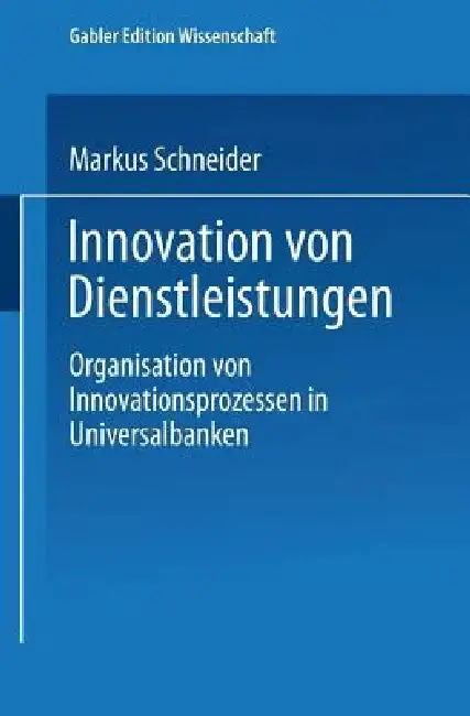 Cover of Innovation Von Dienstleistungen