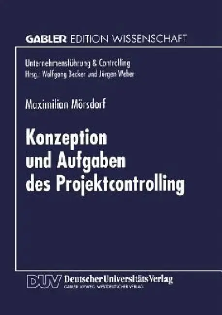Cover of Konzeption Und Aufgaben Des Projektcontrolling