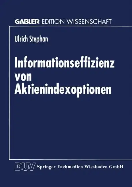 Cover of Informationseffizienz Von Aktienindexoptionen