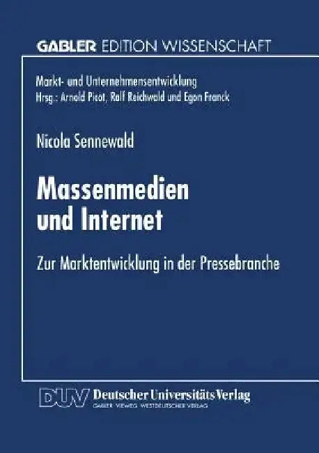 Cover of Massenmedien Und Internet